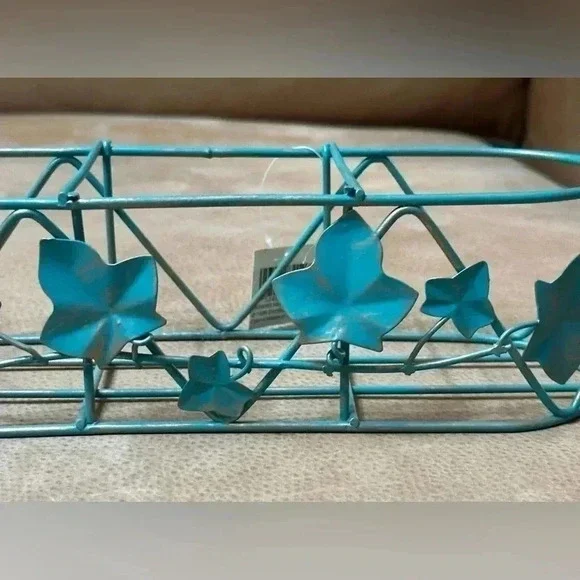 Vintage Garden Gate Designs Leaf Wire Basket Planter Decor 1996 - Picture 4 of 8